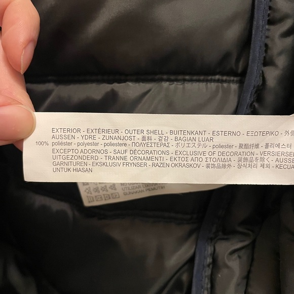 Zara Navy Blue Puffer Vest - Picture 9 of 13